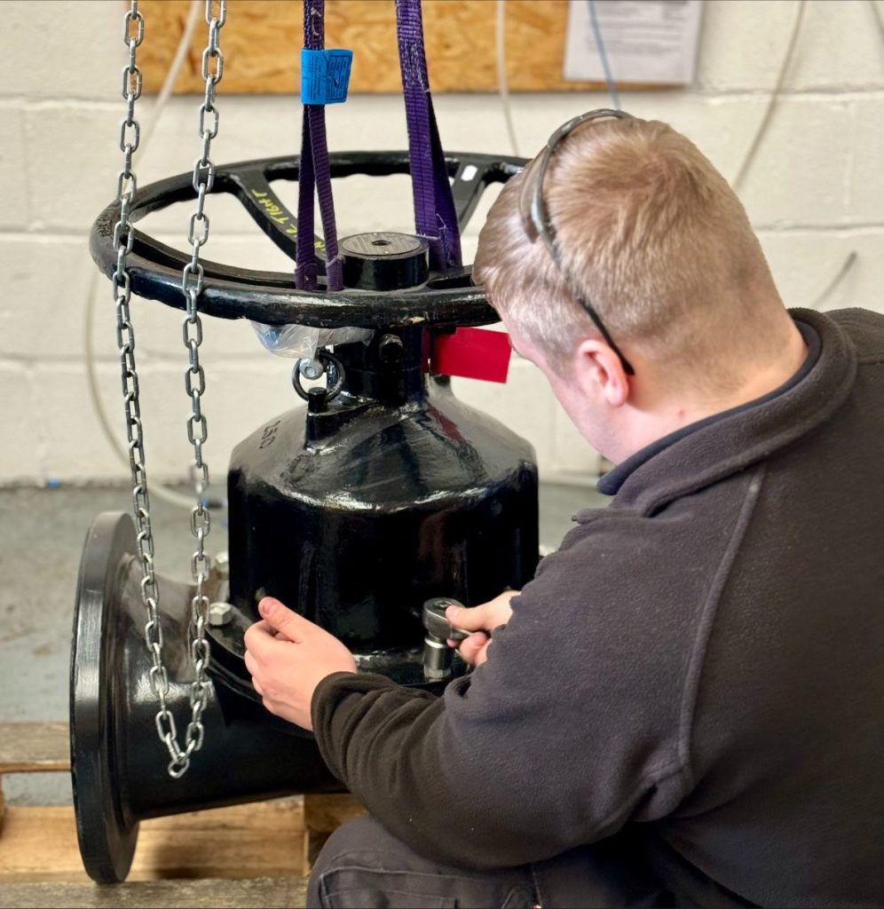 Rubber lined diaphragm valves in the test bay