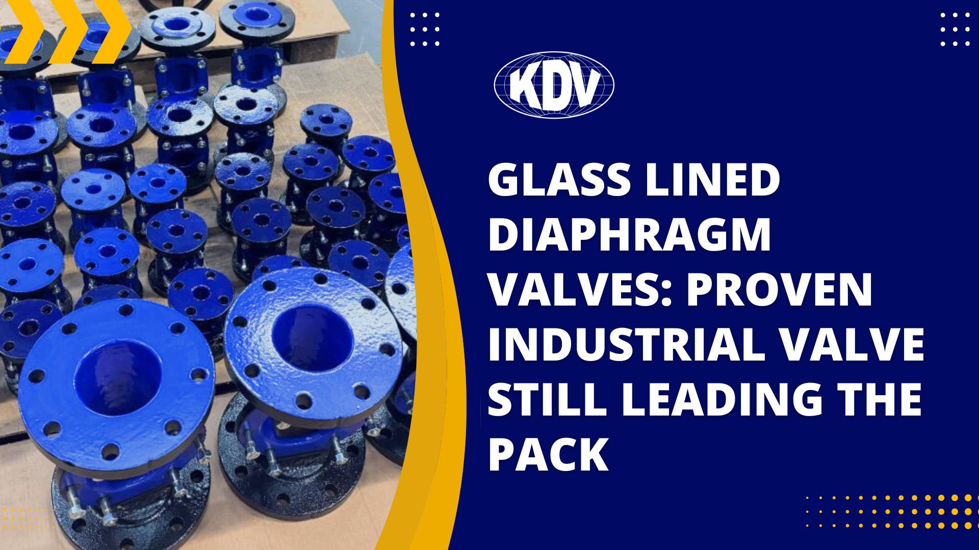 Glass Lined Diaphragm Valves- KDV Valves in Australia