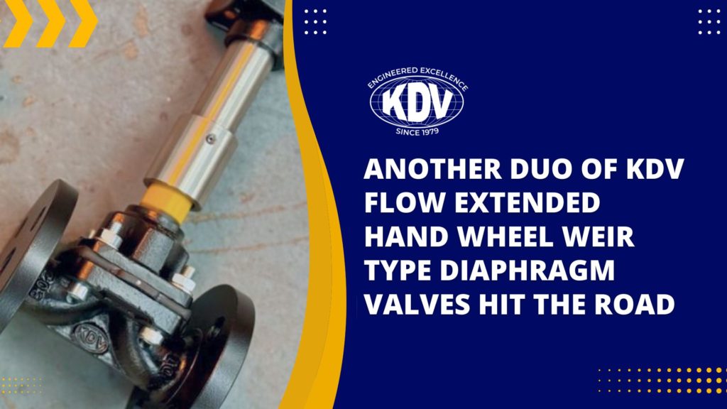 KDV Flow Extended Hand Wheel Weir Type Diaphragm Valves